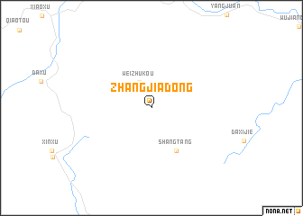 map of Zhangjiadong