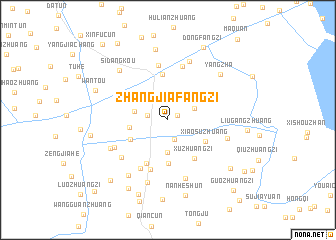 map of Zhangjiafangzi