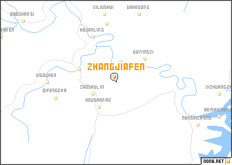 map of Zhangjiafen