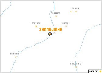 map of Zhangjiahe