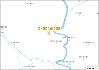 map of Zhangjiahe