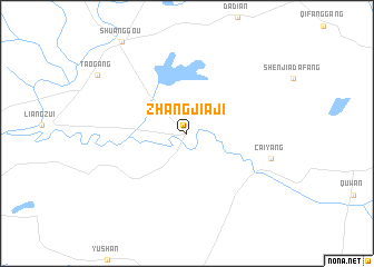 map of Zhangjiaji