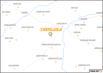 map of Zhangjiaji