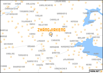 map of Zhangjiakeng