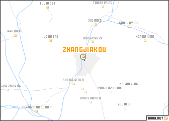 map of Zhangjiakou