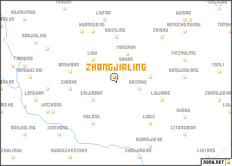 map of Zhangjialing
