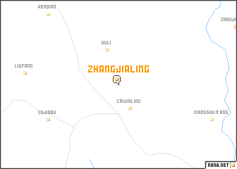 map of Zhangjialing