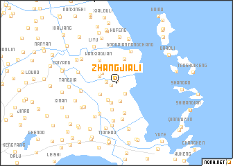 map of Zhangjiali