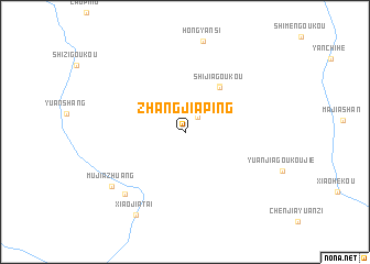 map of Zhangjiaping