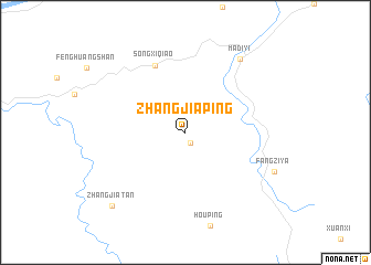 map of Zhangjiaping