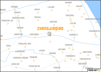 map of Zhangjiaqiao