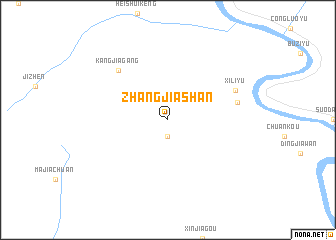 map of Zhangjiashan