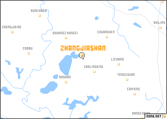 map of Zhangjiashan