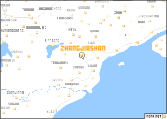 map of Zhangjiashan