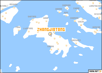 map of Zhangjiatang