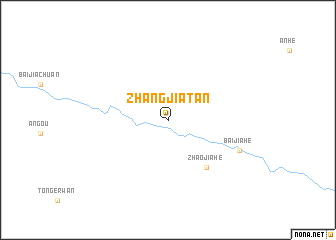 map of Zhangjiatan