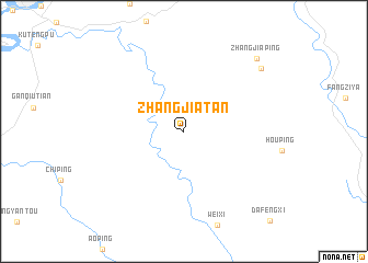 map of Zhangjiatan