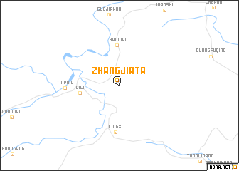 map of Zhangjiata