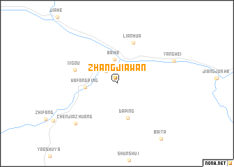 map of Zhangjiawan