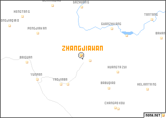 map of Zhangjiawan