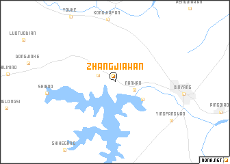 map of Zhangjiawan