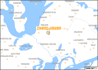 map of Zhangjiawan