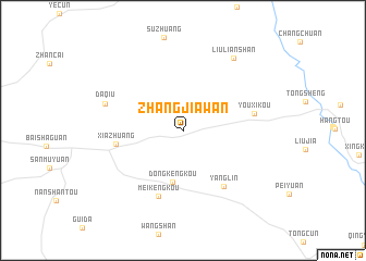 map of Zhangjiawan