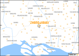 map of Zhangjiawei