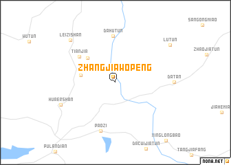 map of Zhangjiawopeng