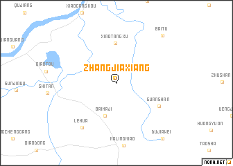 map of Zhangjiaxiang