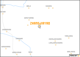 map of Zhangjiayao