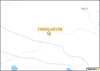 map of Zhangjiayao