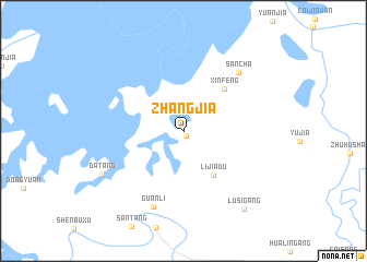 map of Zhangjia