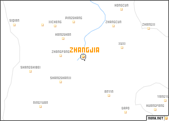 map of Zhangjia