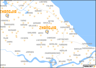 map of Zhangjia