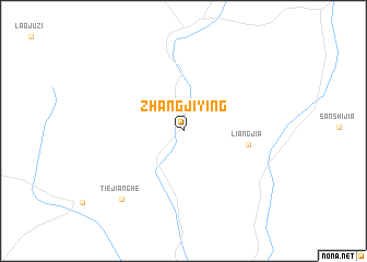 map of Zhangjiying