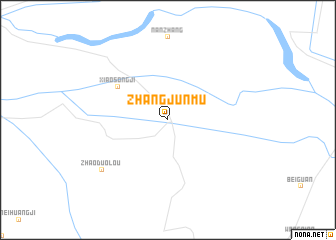 map of Zhangjunmu