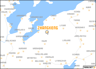 map of Zhangkeng