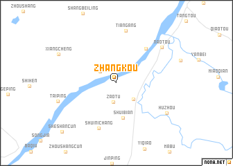 map of Zhangkou