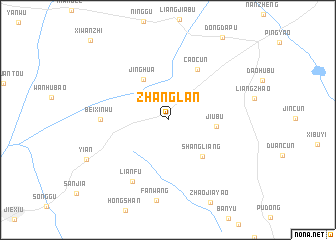 map of Zhanglan