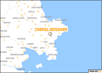 map of Zhangliangshan