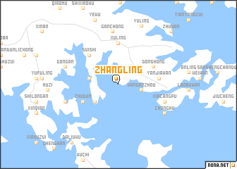 map of Zhangling