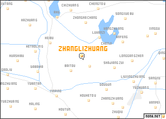 map of Zhanglizhuang