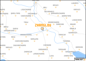 map of Zhanglou