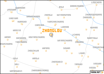 map of Zhanglou