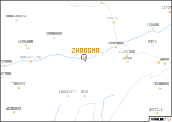 map of Zhangma