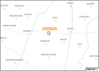 map of Zhangmi