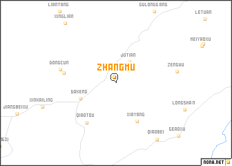 map of Zhangmu