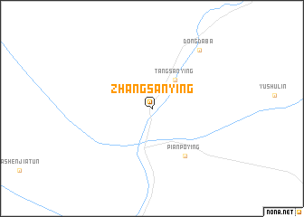 map of Zhangsanying