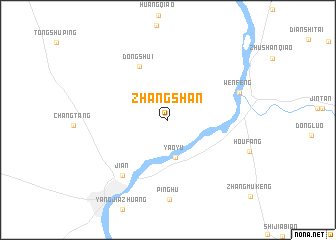 map of Zhangshan
